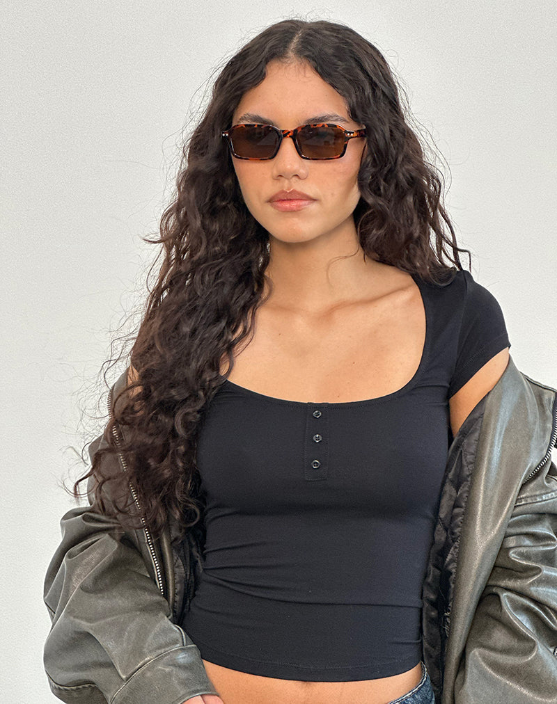 Afbeelding van Ortez Zonnebril in Opaque Tortoise Shell