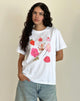 Afbeelding van Oversized Basic T-shirt in Wit Cuties