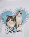 Wit met Taurus Motel huisdierprint