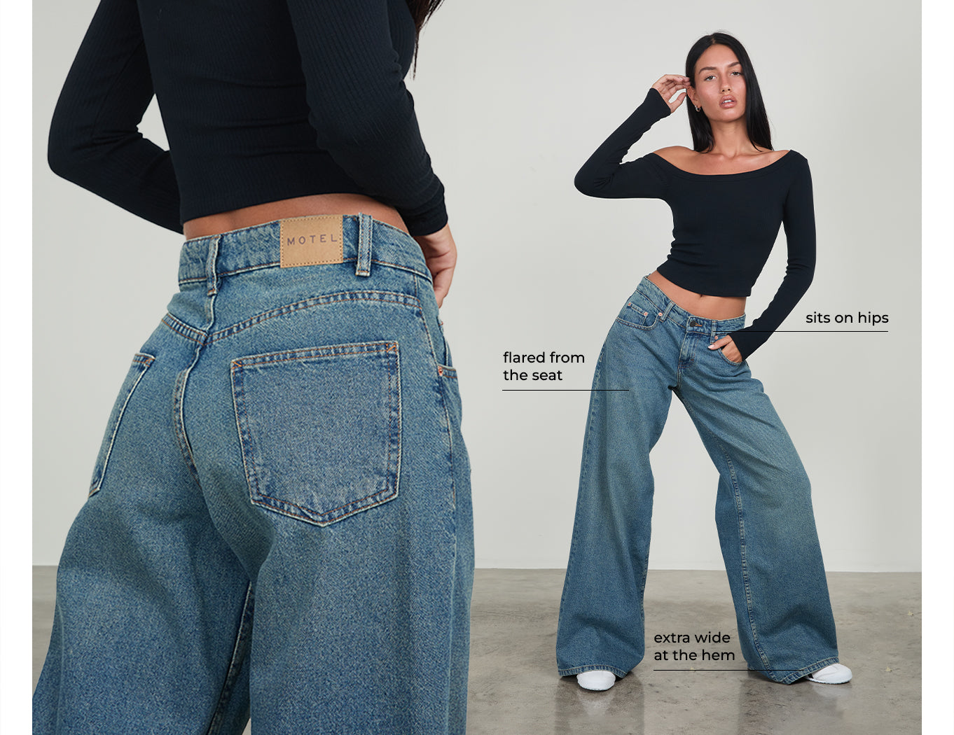 OVERSIZED EXTRA BREED LAAG UITGESNEDEN RUIM