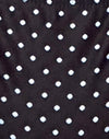 Zwart en blauw polka