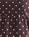 Bruin met Medium Polka Wit