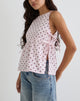 Afbeelding van Palsi Top met Stropdas in Roze met Medium Polka Rood