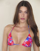 Afbeelding van Pami Bikini Top in Blurred Flower Blauw en Roze