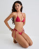 Afbeelding van Pami Bikini Top in Rood met Studs
