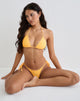 Afbeelding van Pami Bikini Top In Licht Oranje Met Studs