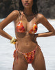 Afbeelding van Leyna Bikinibroekje in Perzik Hibiscus
