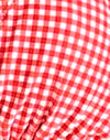 Rood Gingham met Strikken