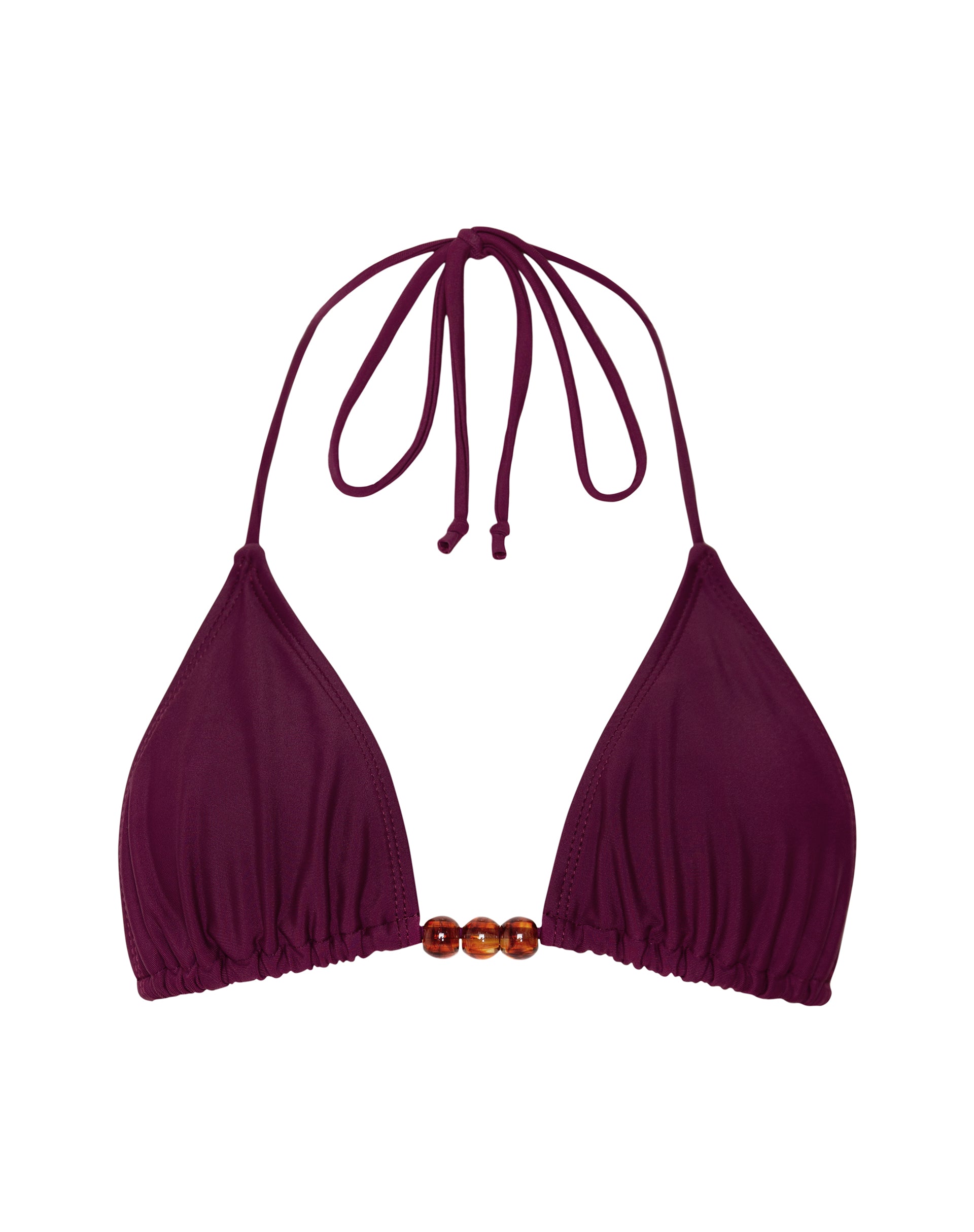 Afbeelding van Pami Kralen Bikini Top in Bourgondië