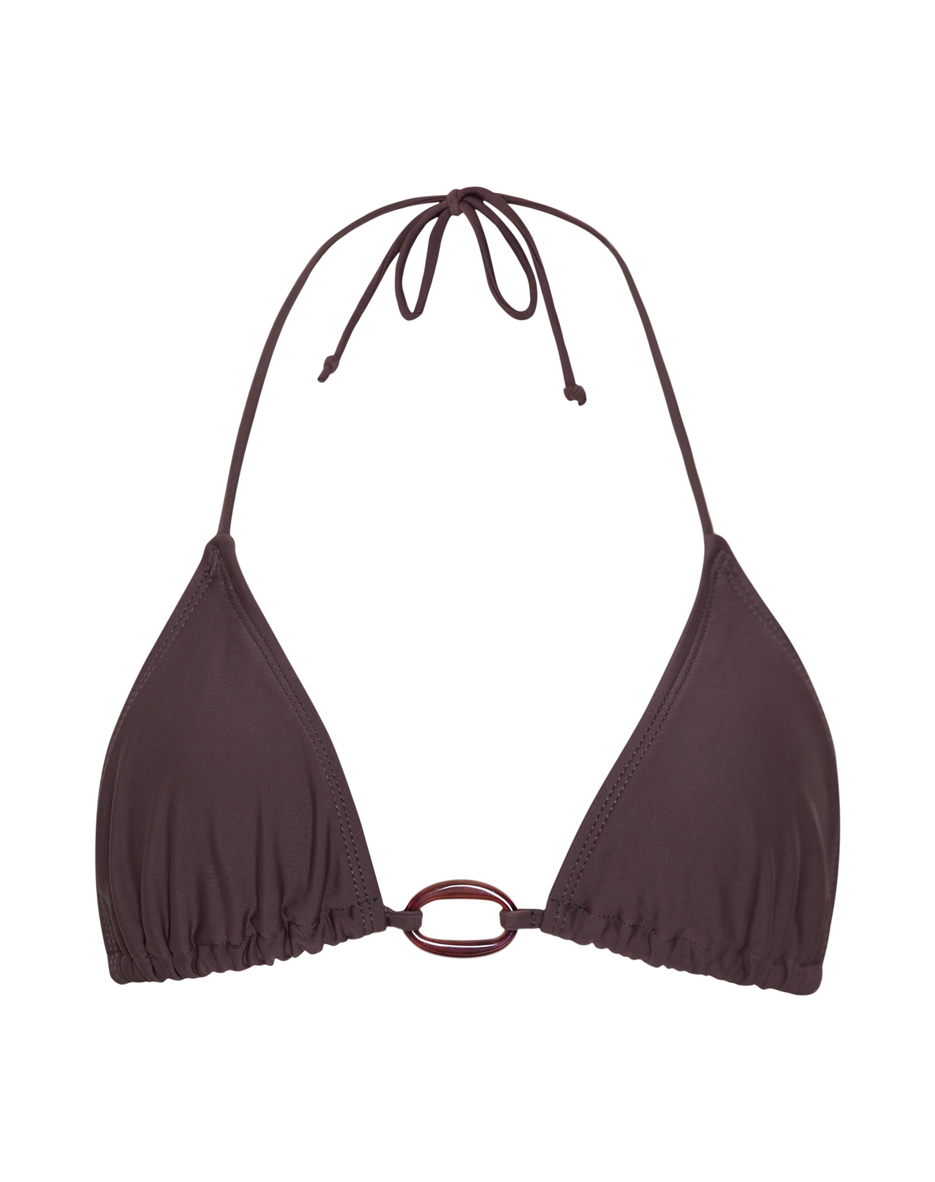 Afbeelding van Pami Kralen Bikini Top in Koffie