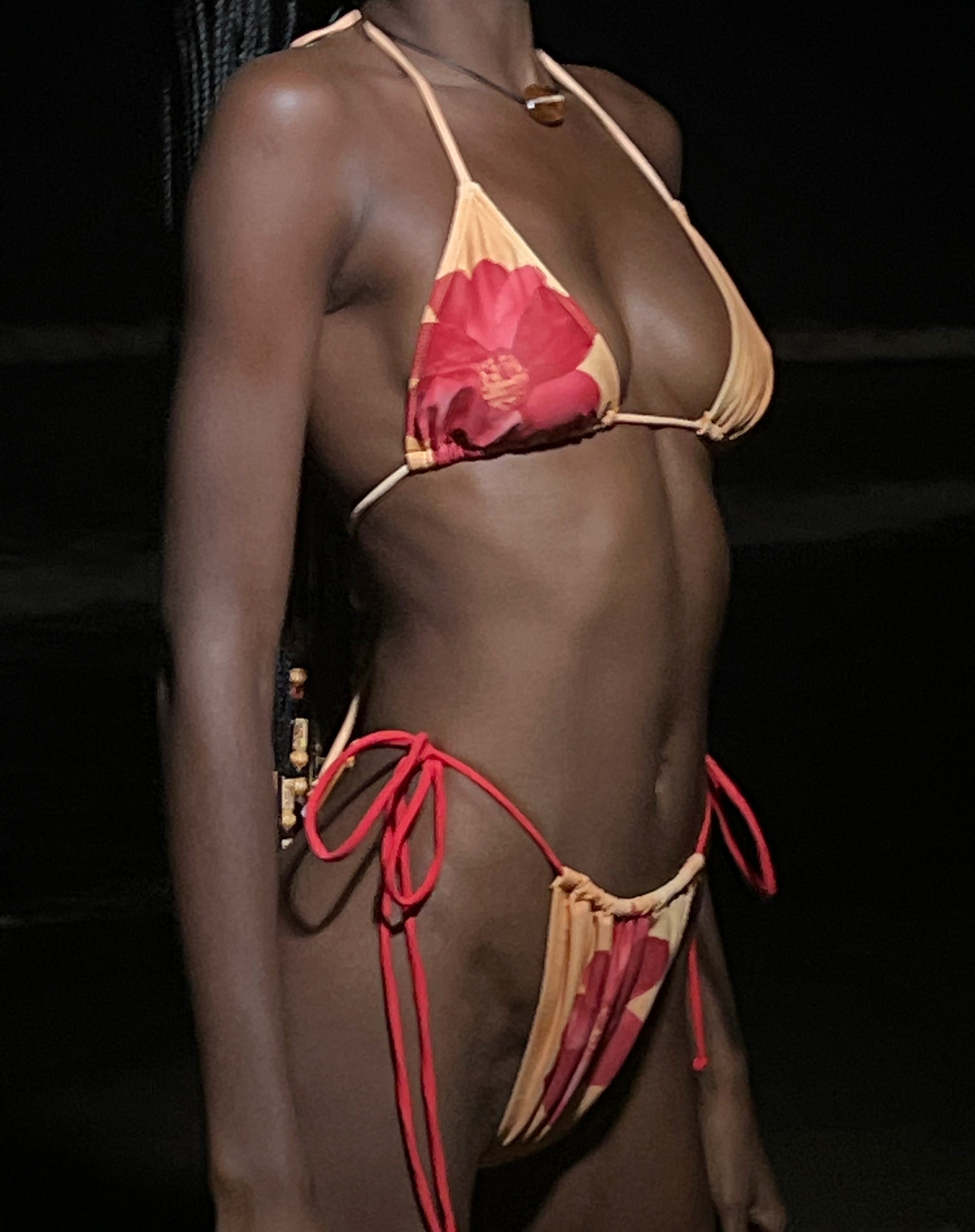 Afbeelding van Pami Bikini Top in Oranje Bloem