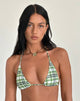 Afbeelding van Pami Bikinitop in groene ruit