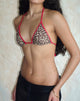 Afbeelding van Pami Bikinitop in Rar Leopard met contrasterende bandjes