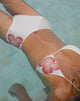 Afbeelding van Pami Bikini Top in Ivoor met Roze Orchidee