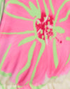 Ivoor met roze aquarelbloem