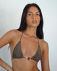 Afbeelding van Pami Bikini Top in Olijf met Kralen