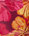 Schets Hibiscus Bourgondië met contrasterende stropdassen