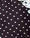 Zwart en blauw polka