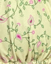 Paisleygeel met roze bies