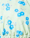 Ditsy Bloem Limoenblauw