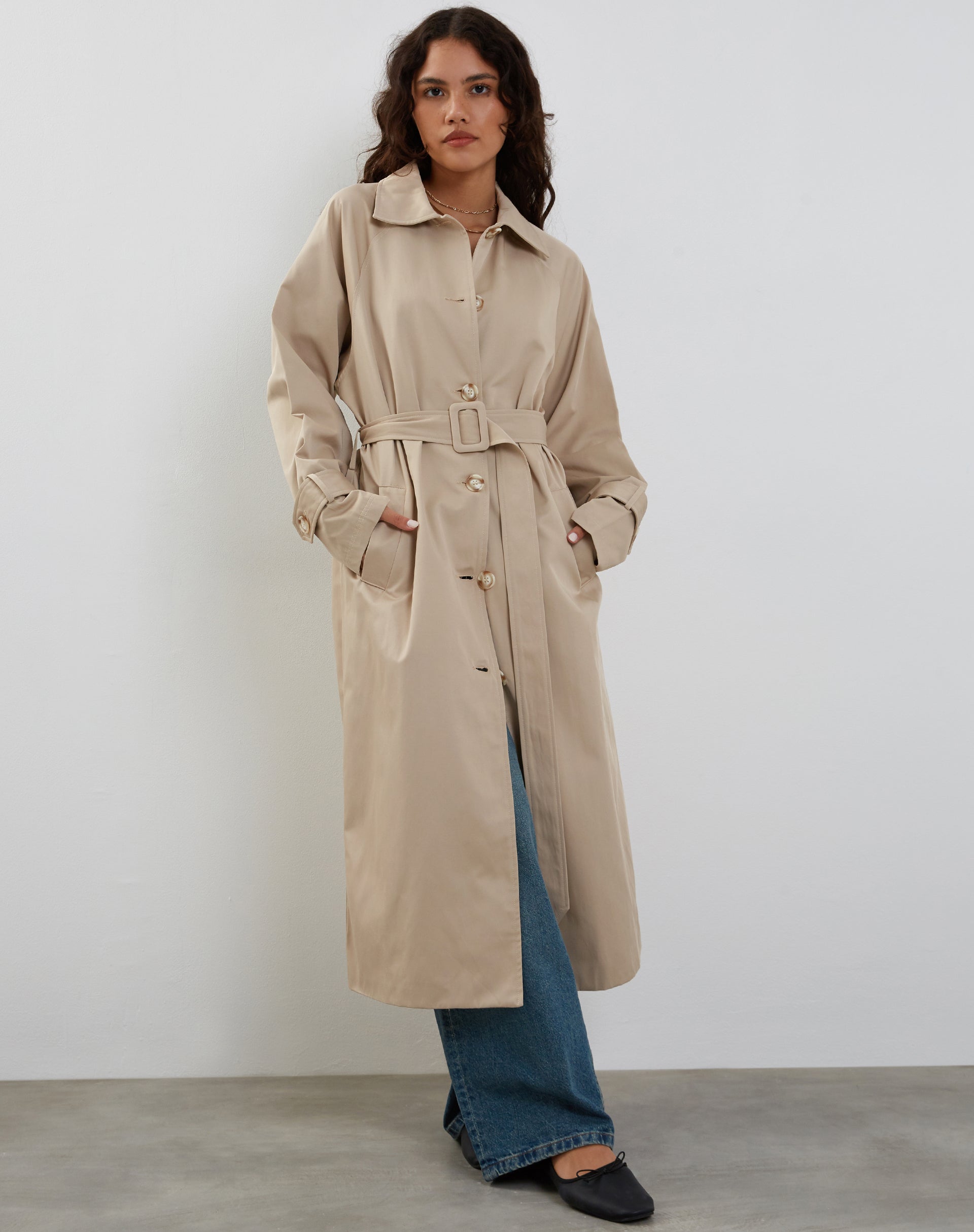Afbeelding van Panala Trench Coat in Zand