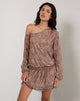 Afbeelding van Papinka Jurk in Mesh Vintage Paisley Roze