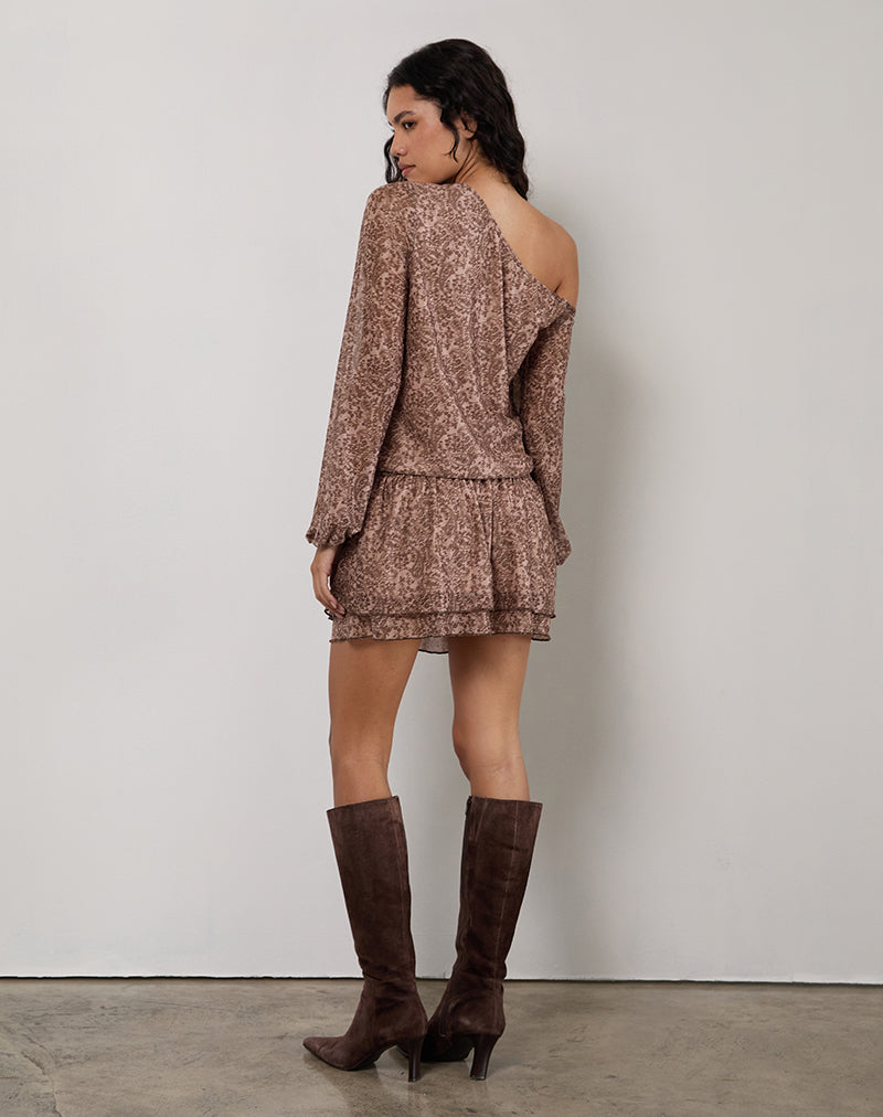 Afbeelding van Papinka Jurk in Mesh Vintage Paisley Roze