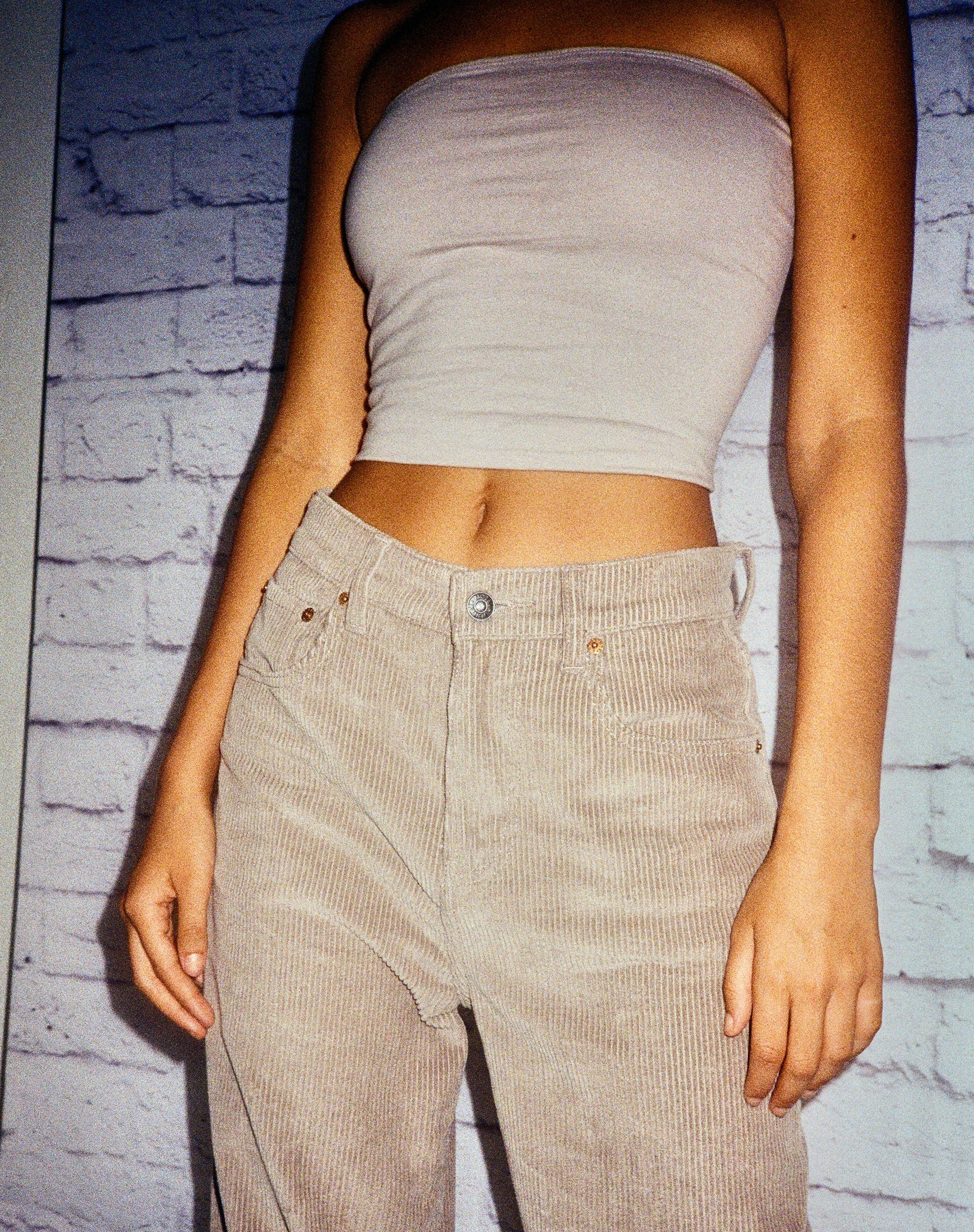 Afbeelding van Shae Bandeau Top in Lycra Havermelk