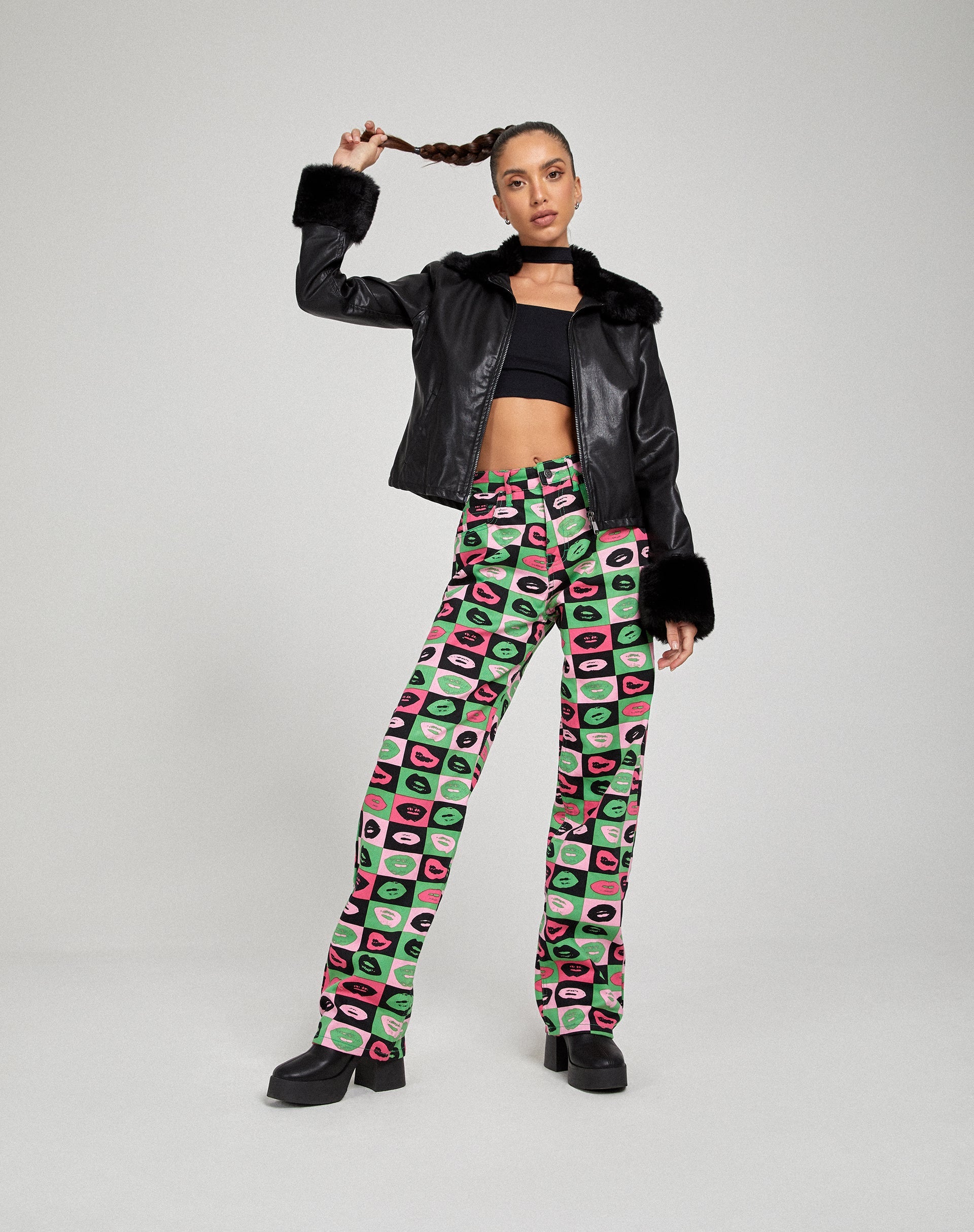 Afbeelding van Parallel Jeans in Lips Green