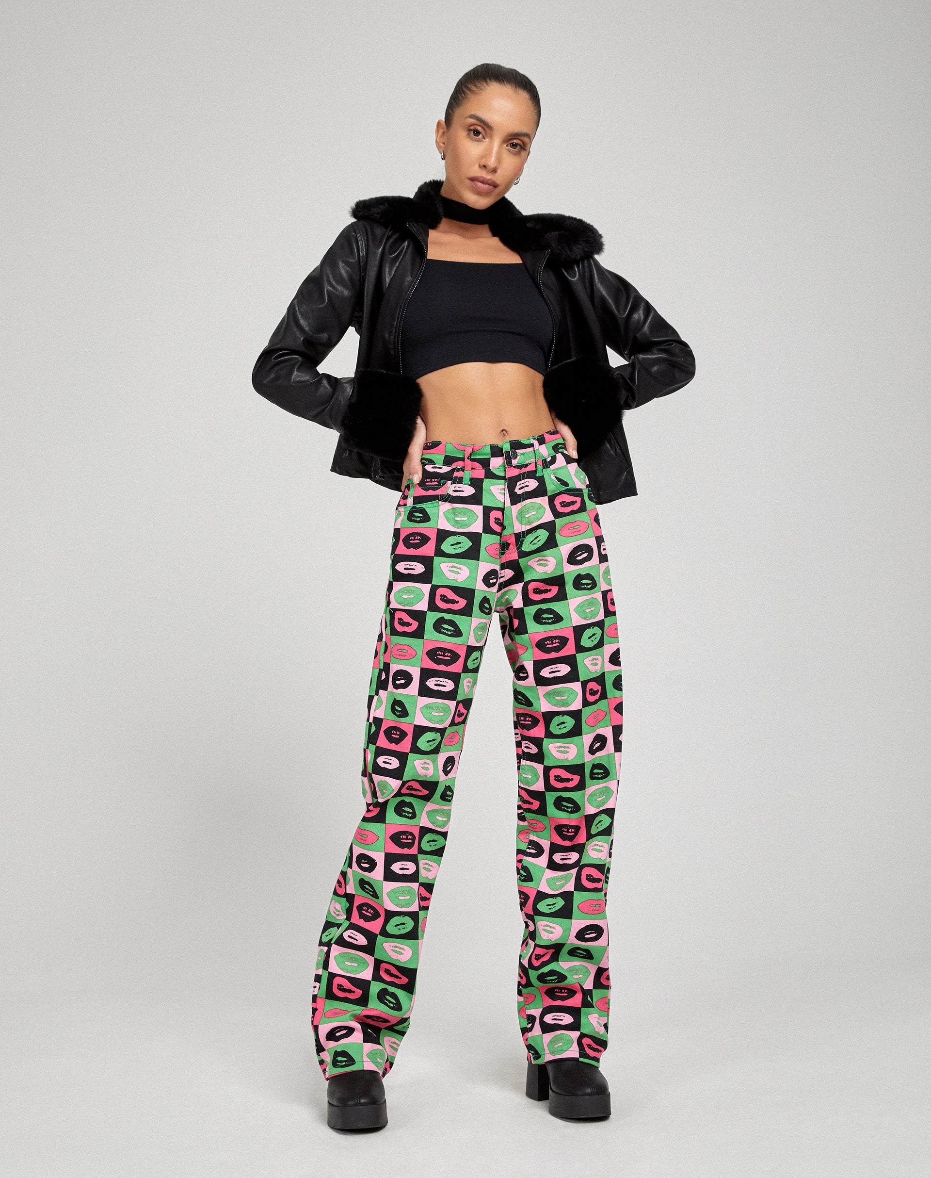 Afbeelding van Parallel Jeans in Lips Green
