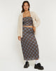 beeld van LASSIE SKIRT GROEN GEBLURRED CHECK DARK OLIVE