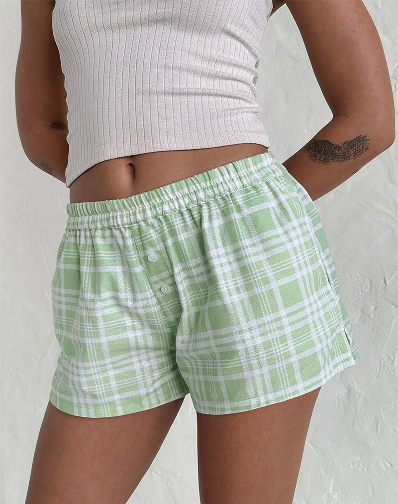 Laboxe Boxershort in Tafelzeil Neo Mint