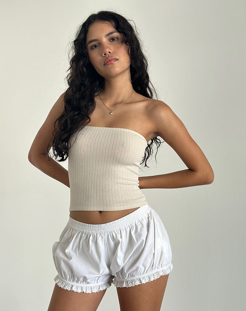 Afbeelding van Peggy Tube Top in Pointelle Nude
