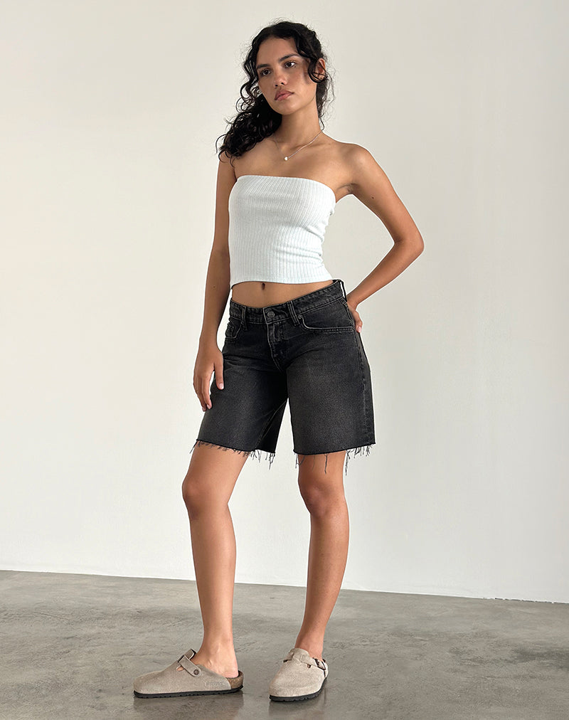 Afbeelding van Peggy Tube Top in Pointelle Zachtblauw
