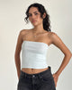 Afbeelding van Peggy Tube Top in Pointelle Zachtblauw