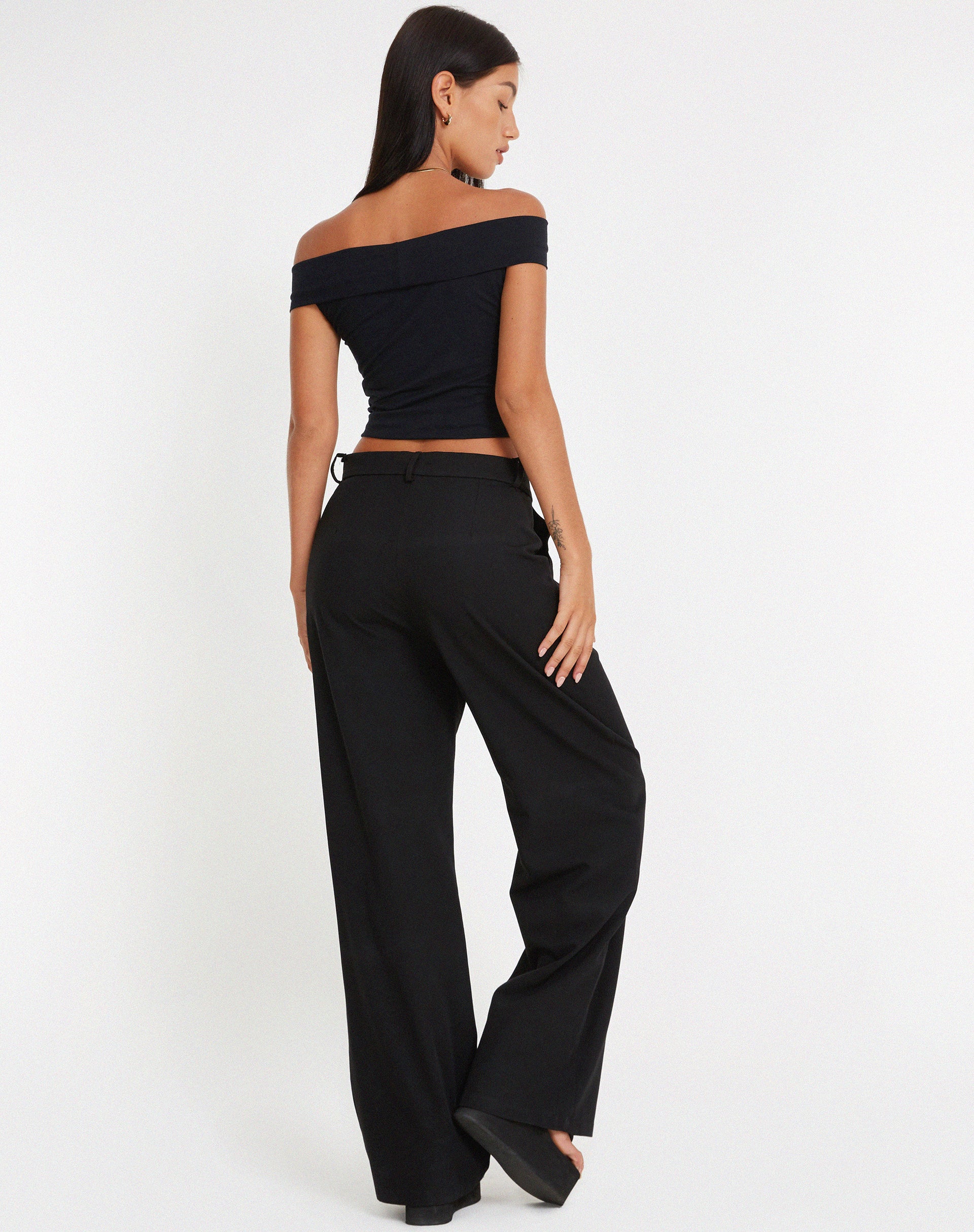 Afbeelding van Pico Bardot Top in Zwart