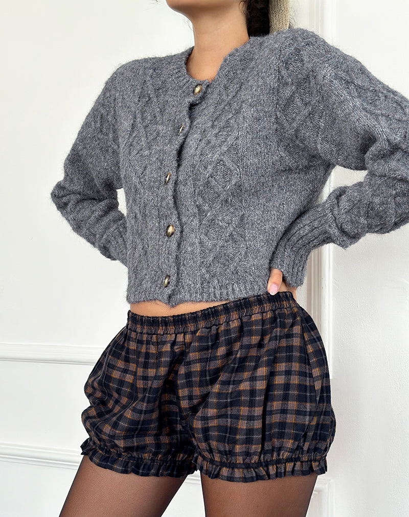 Afbeelding van Picu Shorts in Navy en Mosterdruitjes