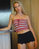 Afbeelding van Pihla Tube Top in Rood en Grijs Streep