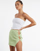 Afbeelding van MOTEL X JACQUIE Piri minirok in ribtricot Pastel Lime