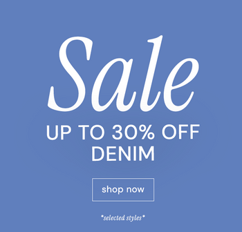 TOT 30% KORTING OP DENIM