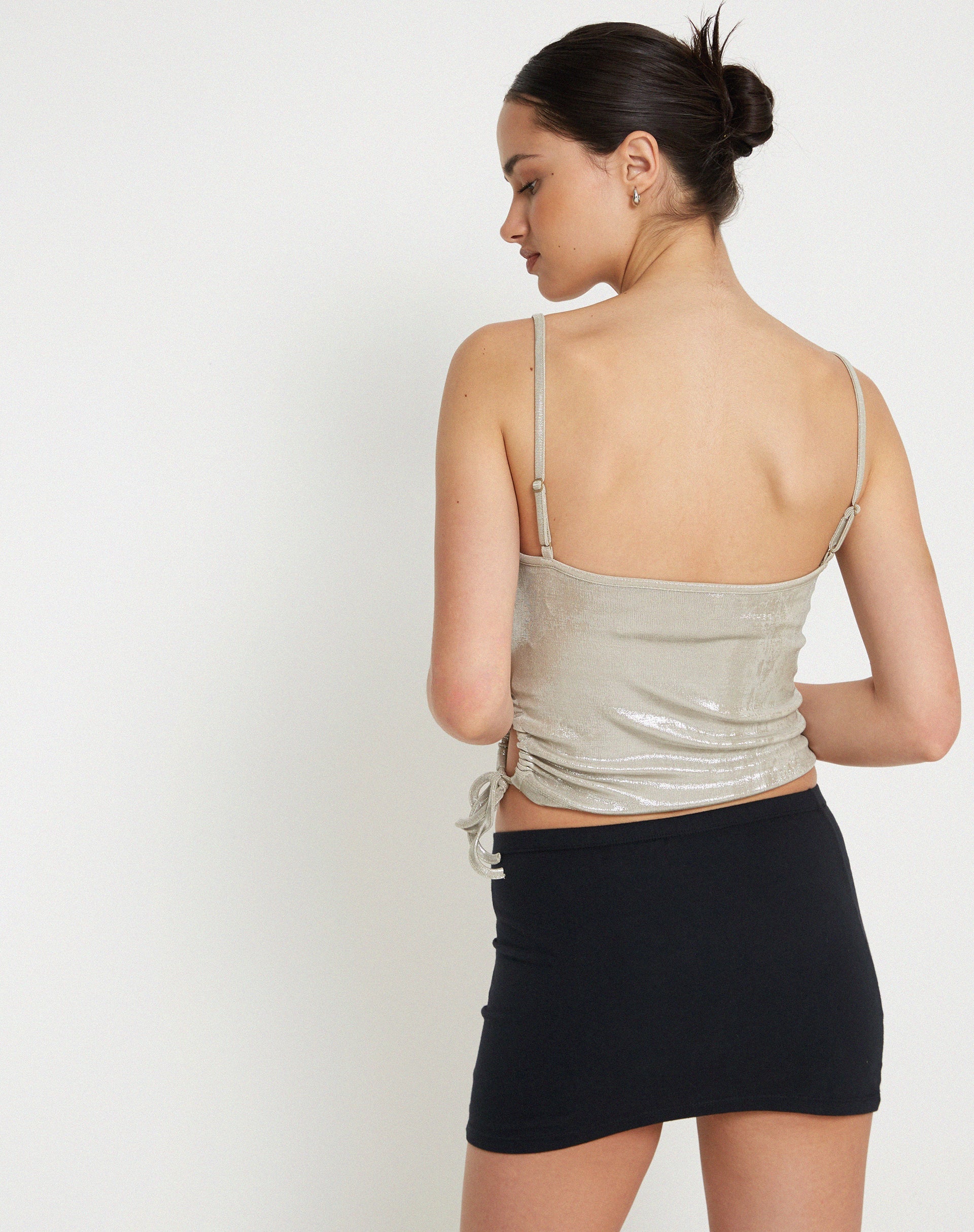 Afbeelding van Pratiba Strappy Top in Zilver