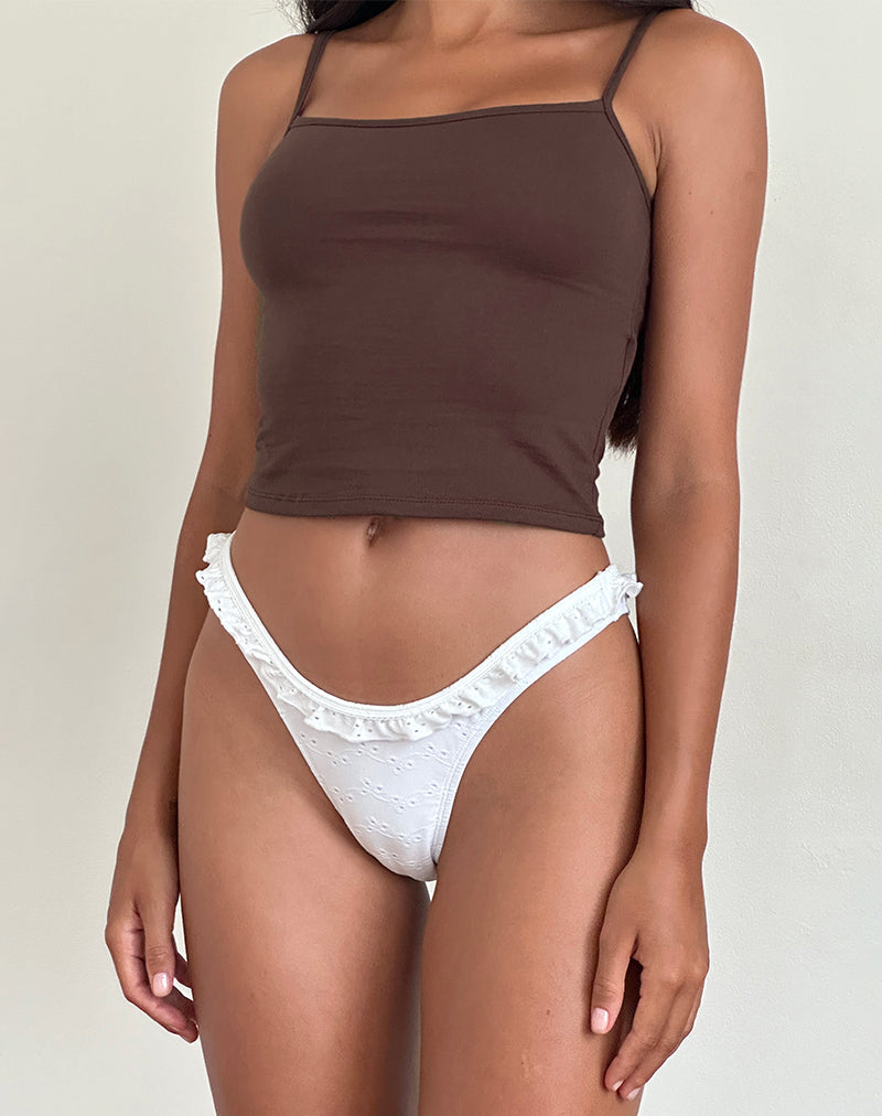 Afbeelding van Solay Vest Top in Bittere Chocolade
