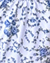 Blauwe Bloemenketting
