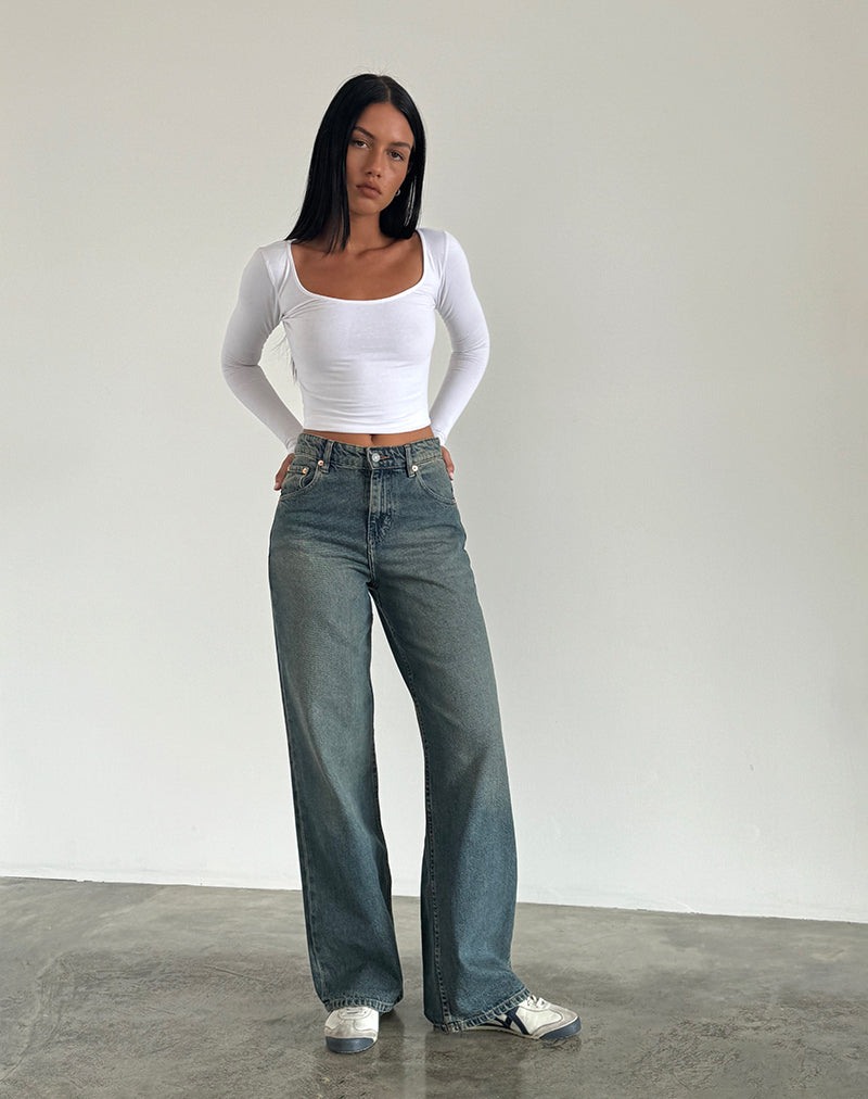 Afbeelding van Parallel Jeans in Bruin en Blauw Acid