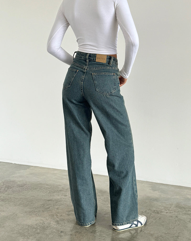 Afbeelding van Parallel Jeans in Bruin en Blauw Acid