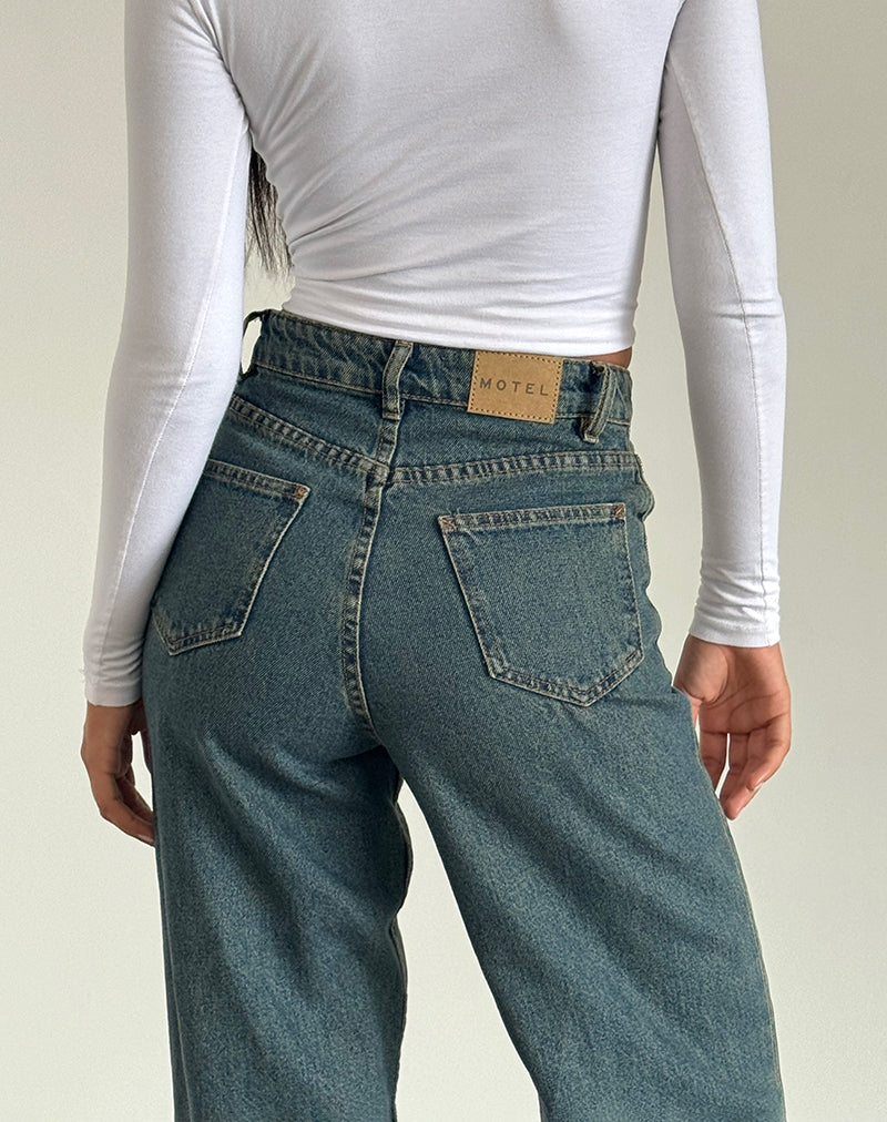 Afbeelding van Parallel Jeans in Bruin en Blauw Acid
