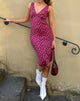 Afbeelding van Lieva Midi Dress in Framboos Bloemen