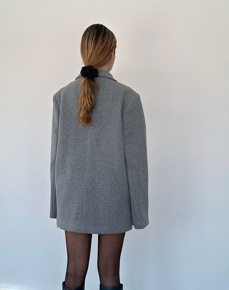 Afbeelding van Binaiya oversized wollen blazer in grijs