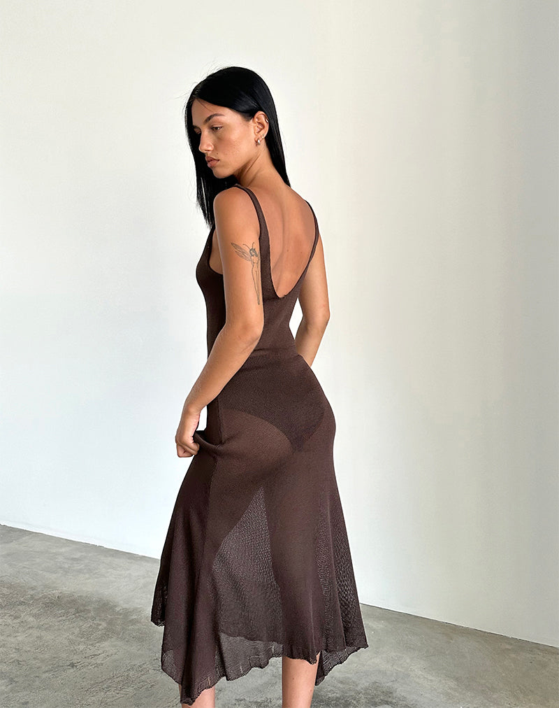 Afbeelding van Rabindra Maxi Dress in Bruin