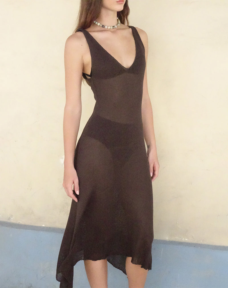 Rabindra Maxi Dress in Bruin